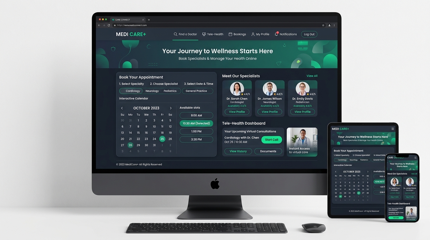 MediCare+ Clinic Appointment & Specialist Booking System